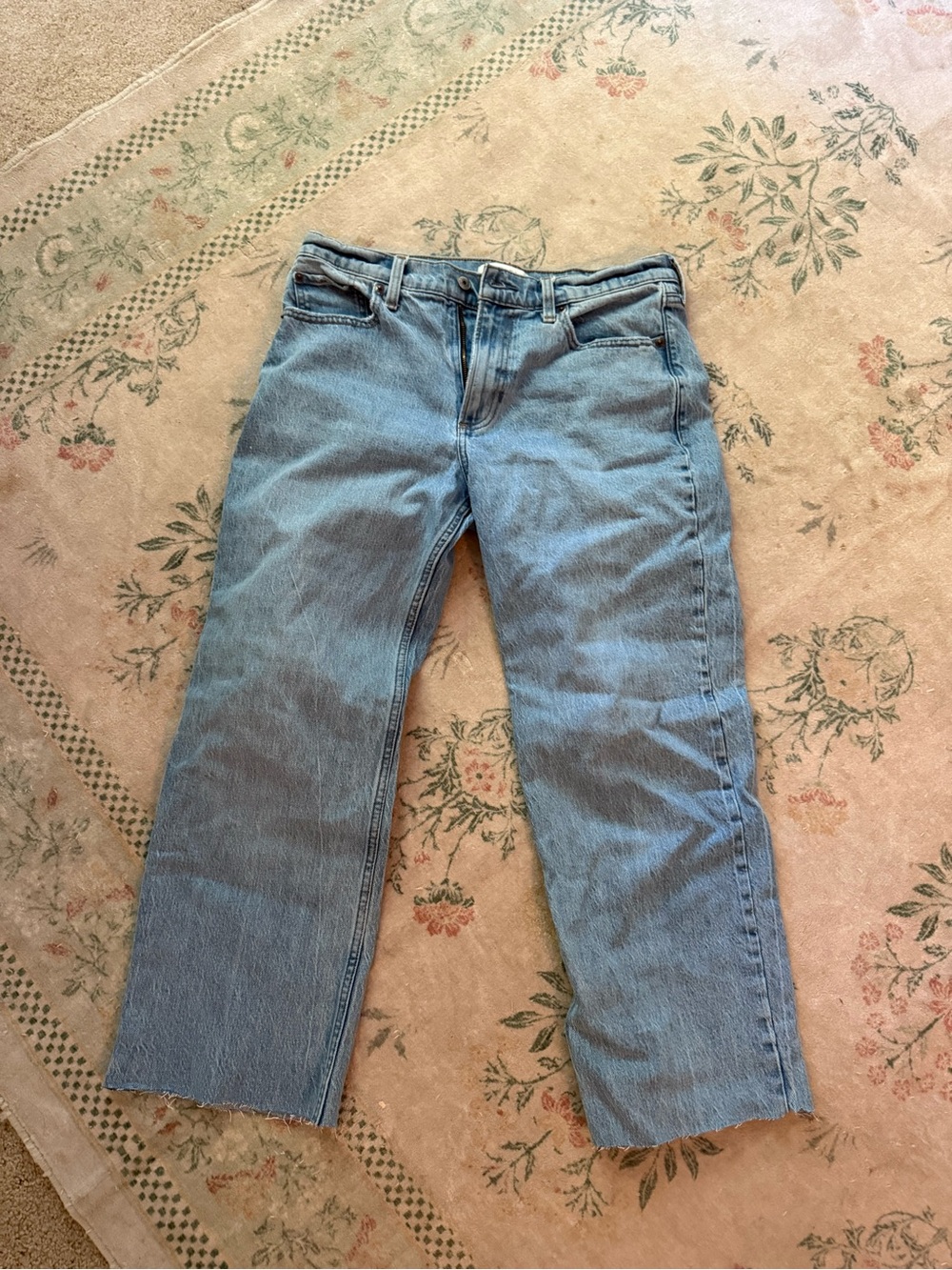 Abercrombie & Fitch Women’s  Light Blue low rise baggy Jeans